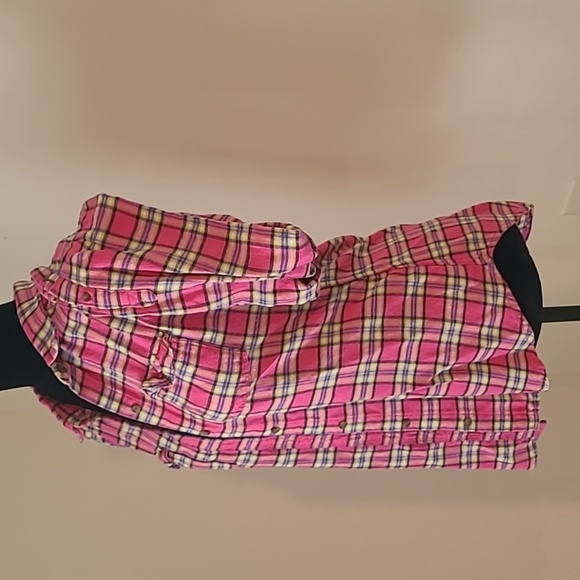 Abercrombie And Fitch Plaid Pink Women's Shirt Vintage  Size M - Picture 2 of 7
